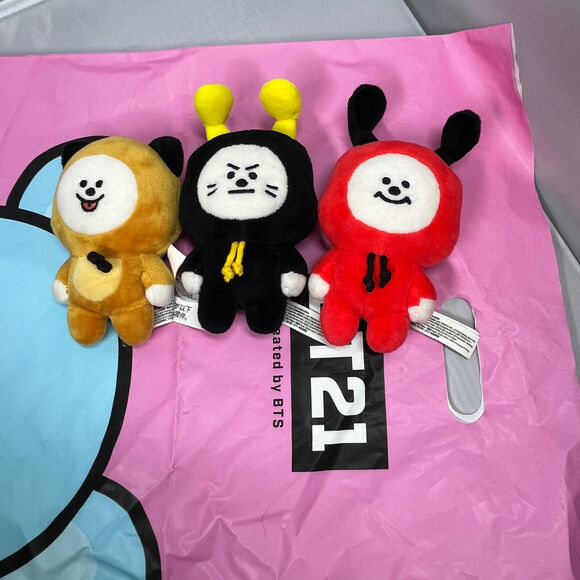 BTS BT21 Chimmy Universe Chimmy Plush Toy Set of 3 - Picture 1 of 3